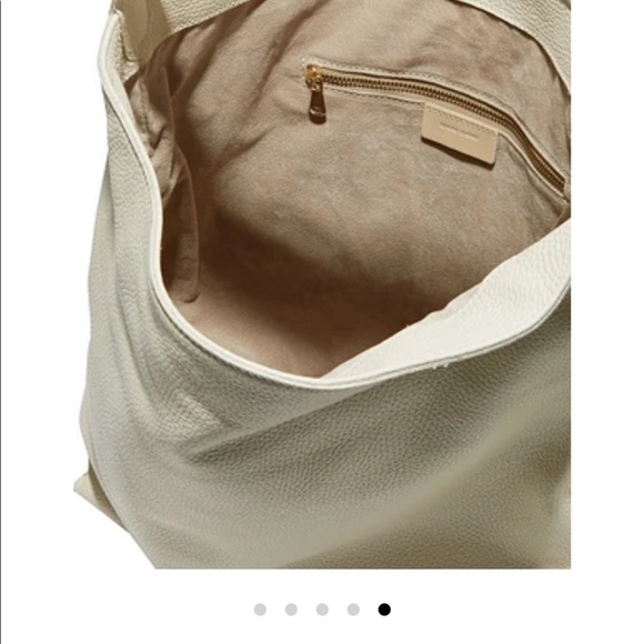 Iris & Ink Italian Pebbled Leather Shoulder Bag